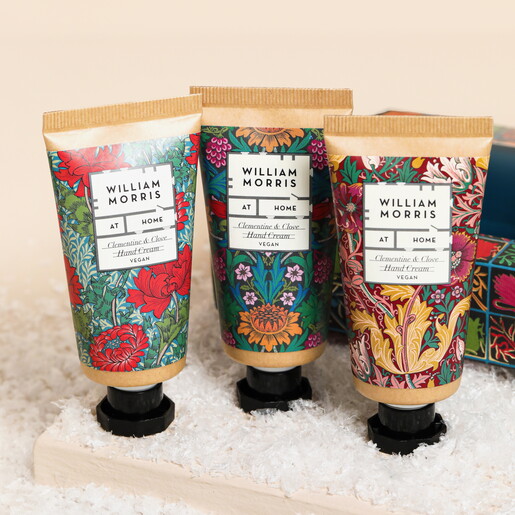 Heathcote & Ivory William Morris Clementine & Clove Hand Cream Trio