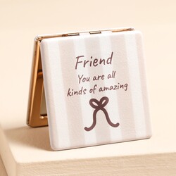 Striped Friend Compact Mirror