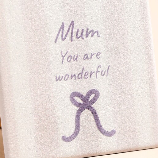 Striped Mum Compact Mirror