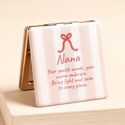 Striped Nana Compact Mirror