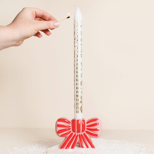 Ivyline White Advent Candle