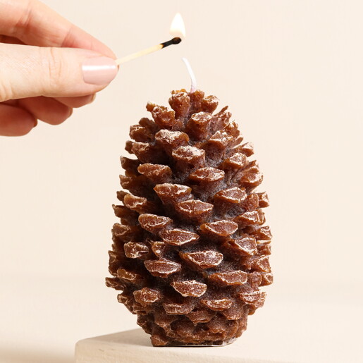 Ivyline Pinecone Candle
