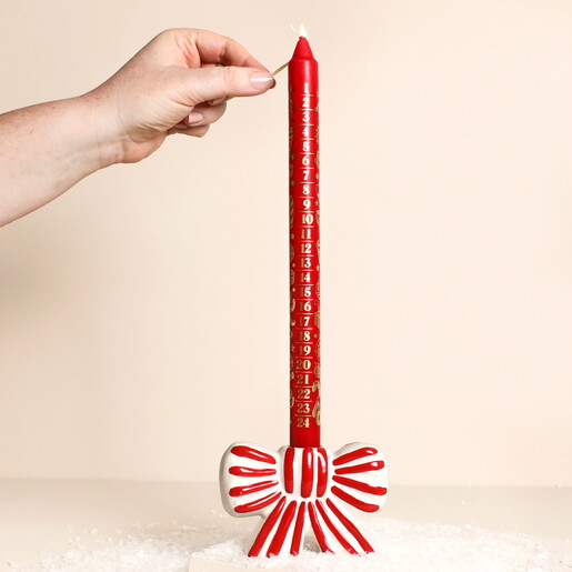 Ivyline Red Advent Candle