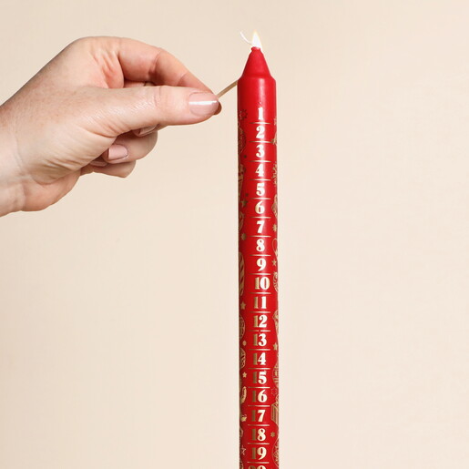 Ivyline Red Advent Candle