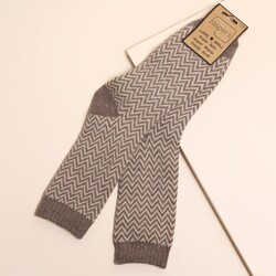Jess & Lou Cappuccino Herringbone Cosy Men’s Socks