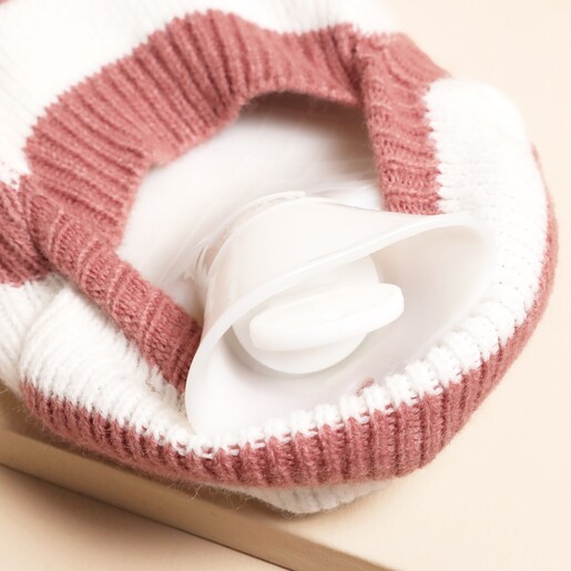 close up of hot water bottle