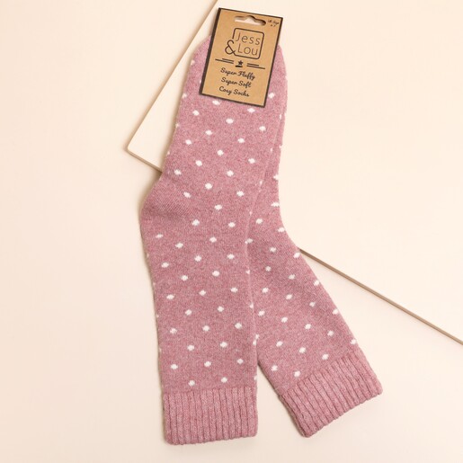 socks on pale pink background