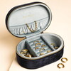 Written In The Stars Velvet Oval Jewellery Case