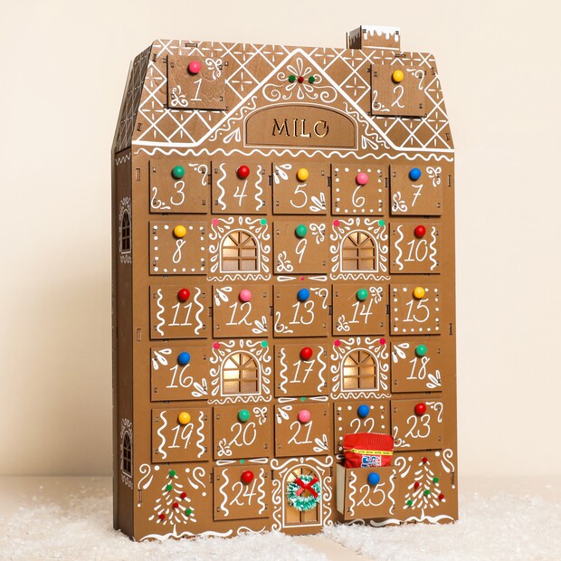 Personalised Fill Your Own Colour Pop Gingerbread Advent Calendar