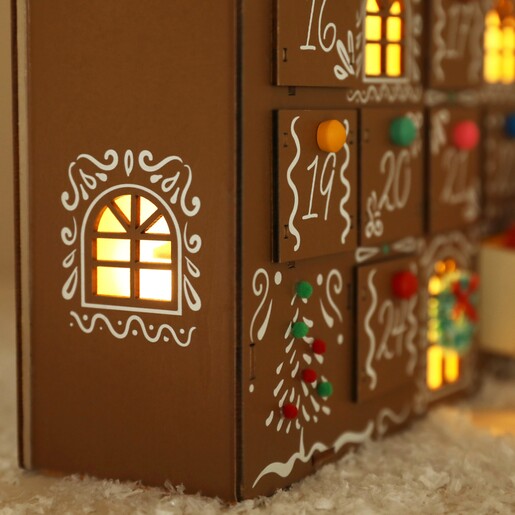 Close Up of Fill Your Own Colour Pop Gingerbread Advent Calendar
