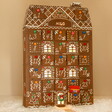 Personalised Colour Pop Wooden Gingerbread House LED Advent Calendar