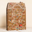 Personalised Colour Pop Wooden Gingerbread House LED Advent Calendar