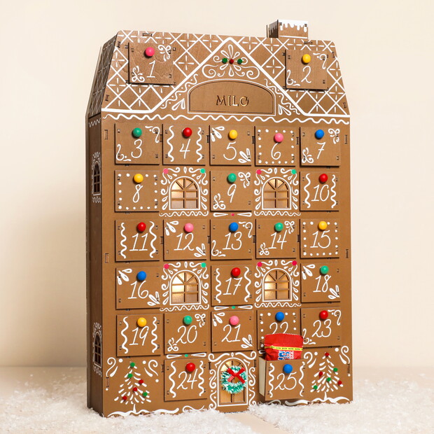 Personalised Fill Your Own Colour Pop Gingerbread Advent Calendar Personalised Fill Your Own Colour Pop Gingerbread Advent Calendar