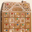 Personalised Colour Pop Wooden Gingerbread House LED Advent Calendar