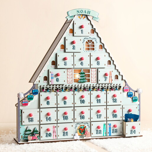 Personalised Fill Your Own Ski Chalet Advent Calendar