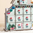 Close Up of Personalised Fill Your Own Ski Chalet Advent Calendar
