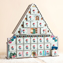Fill Your Own LED Ski Chalet Advent Calendar