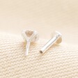 Sterling Silver Diamante Crystal Piercing Earring 