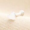Sterling Silver Heart Piercing Earring