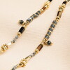 lack and Grey Beaded Pendant Necklacelack and Grey Beaded Pendant Necklace