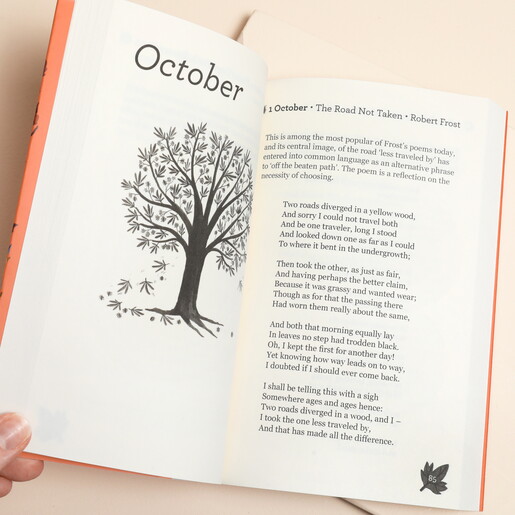 Inside of  A Poem for Every Autumn Day Book