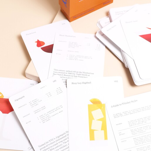 The Cocktail Cabinet Whiskey Recipe Cards