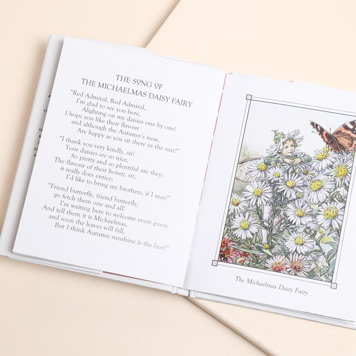 Open pages of Flower Fairies of the Autumn Book