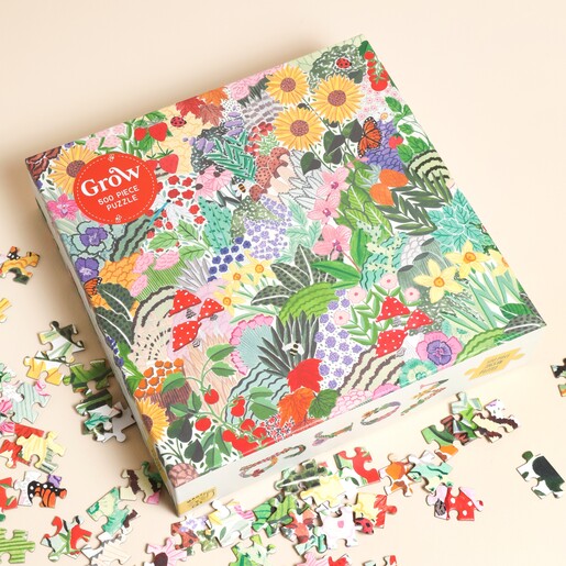 Grow 500 Piece Jigsaw Puzzle on a neutral background