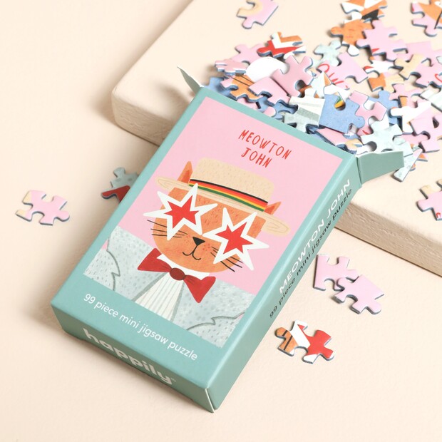 Meowton John 99 Piece Mini Jigsaw Puzzle Meowton John 99 Piece Mini Jigsaw Puzzle