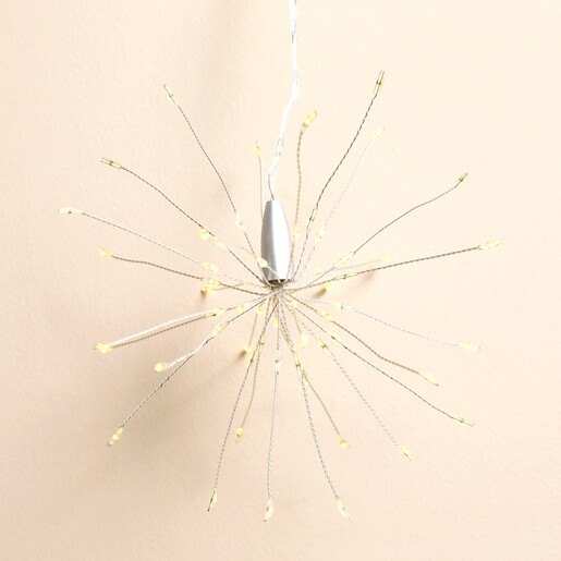 Battery Powered Light Up Small Starburst Hanging Decoration Battery Powered Light Up Small Starburst Hanging Decoration