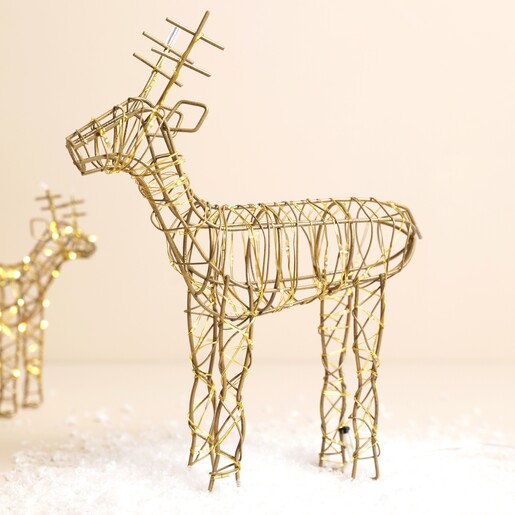 Battery Powered Light Up Large Reindeer Christmas Decoration