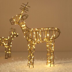 Battery Powered Light Up Large Reindeer Christmas Decoration