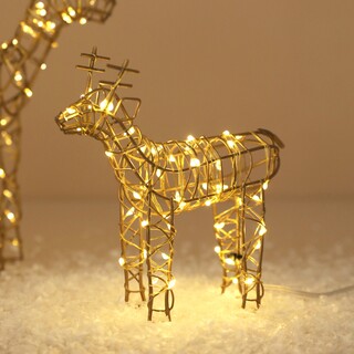 Battery Powered Light Up Small Reindeer Christmas Decoration