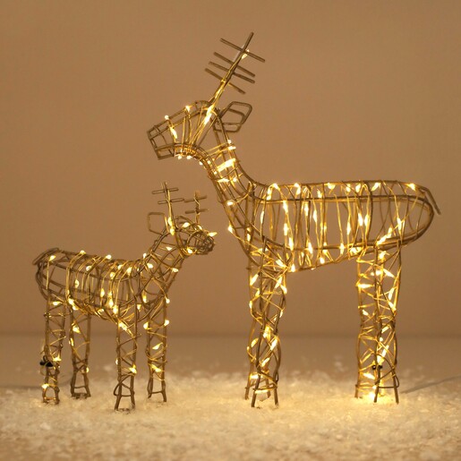 Battery Powered Light Up Large Reindeer Christmas Decoration