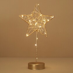 Battery Powered Light Up Star Standing Decoration