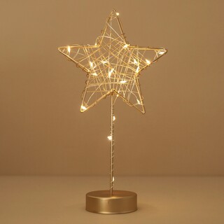 Battery Powered Light Up Star Standing Decoration