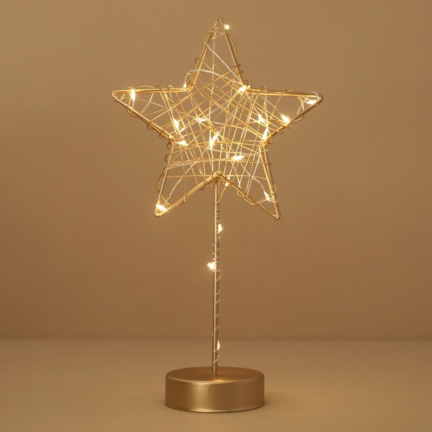 Battery Powered Light Up Star Standing Decoration