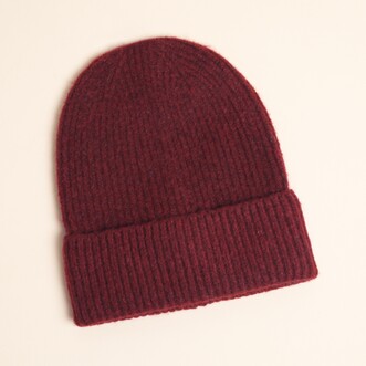 Burgundy Beanie Hat