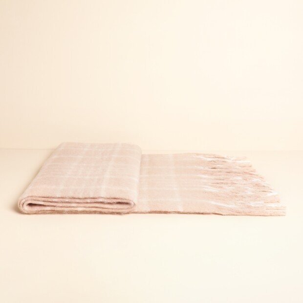 Beige Check Winter Scarf Beige Check Winter Scarf