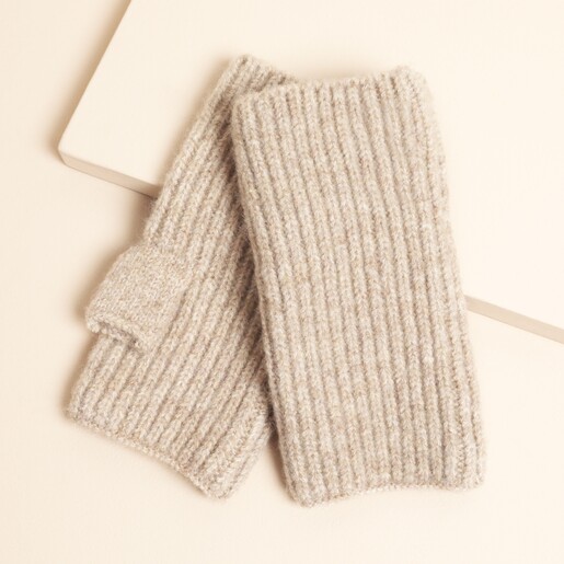 Mocha Knitted Hand Warmers