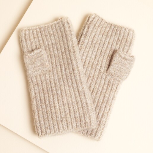 Mocha Knitted Hand Warmers