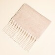 Personalised Beige Winter Scarf