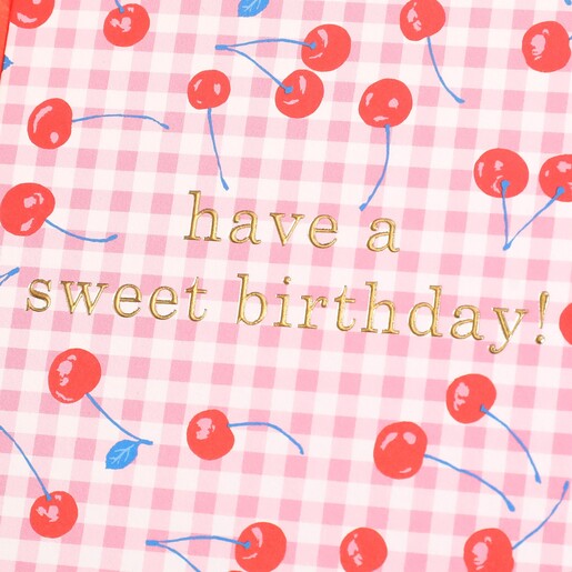 Ohh Deer Birthday Cherries Greetings Card