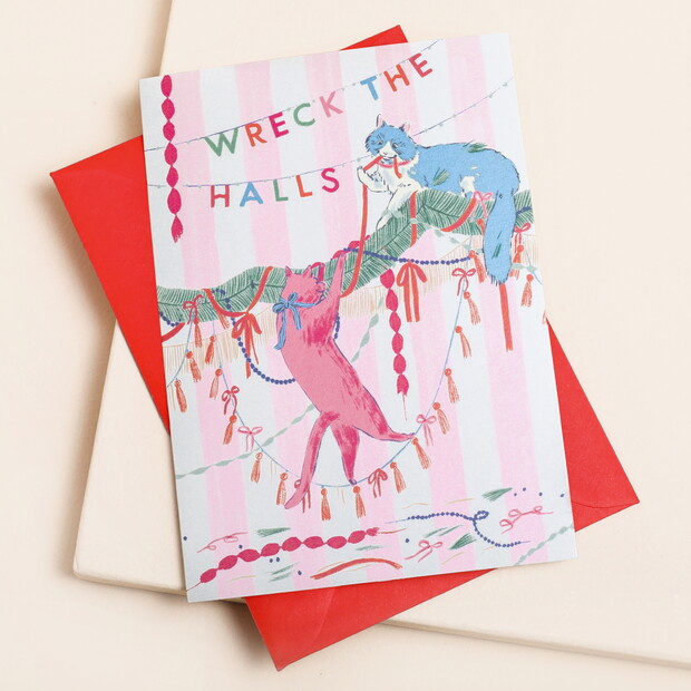 Ohh Deer Cats Christmas Card Ohh Deer Cats Christmas Card