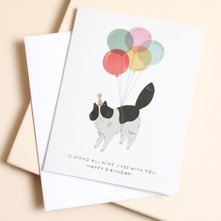 Ohh Deer Nine Lives Birthday Card