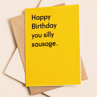 Ohh Deer Silly Sausage Birthday Card