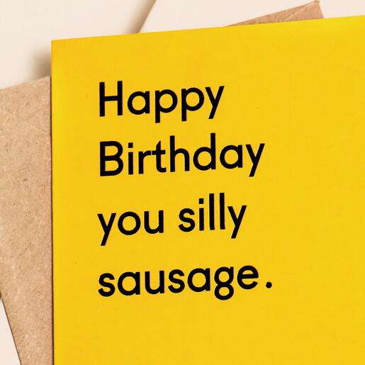 Ohh Deer Silly Sausage Birthday Card
