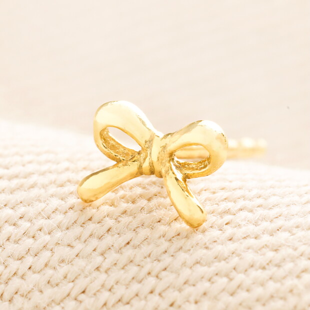 Sterling Silver Bow Piercing in Gold Sterling Silver Bow Piercing in Gold