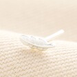 Sterling Silver Feather Piercing Earring
