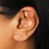 Sterling Silver Heart Piercing Earring
